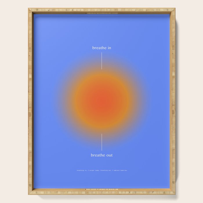 Positive Affirmations Gradient Serving Tray Gallery Image 1