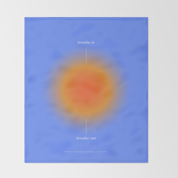 Positive Affirmations Gradient Throw Blanket Gallery Image 2