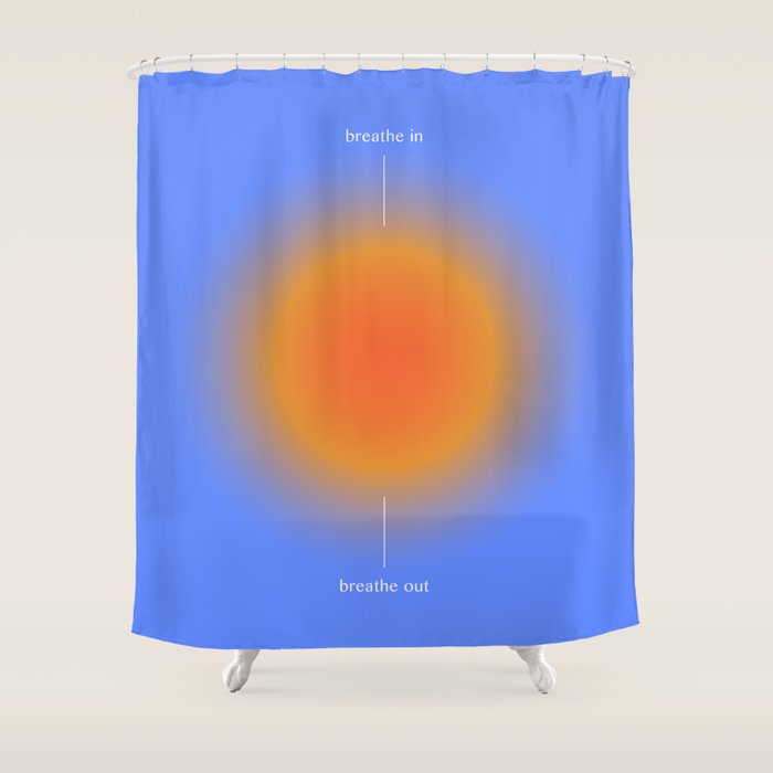 Positive Affirmations Gradient Shower Curtain Gallery Image 1