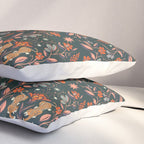 Dancing tigers in flowers field  Pillow Sham Gallery Image 3