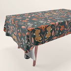 Dancing tigers in flowers field  Tablecloth Gallery Image 1