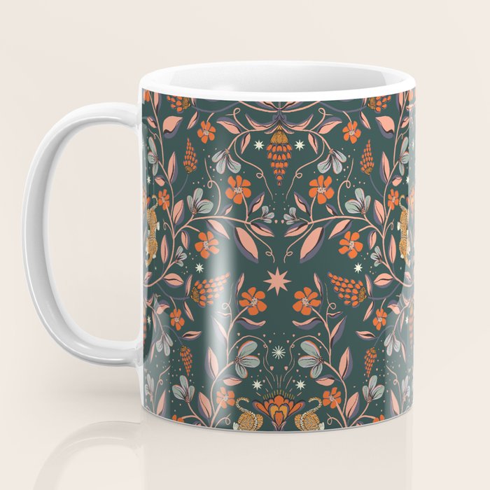 Dancing tigers in flowers field  Coffee Mug Gallery Image 3