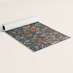 Dancing tigers in flowers field  Yoga Mat Gallery Image 2