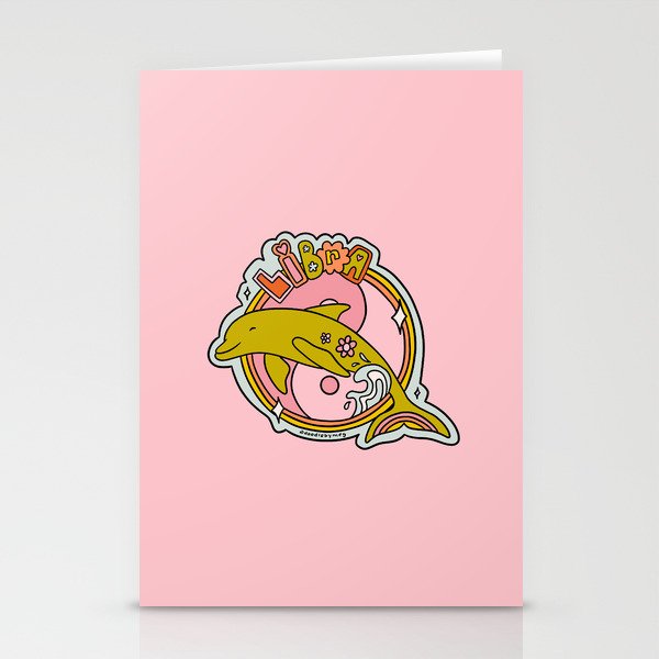 Libra Dolphin Stationery Card Gallery Image 2