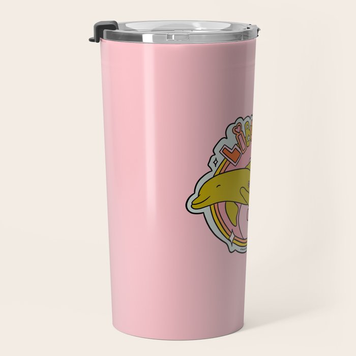 Libra Dolphin Travel Mug Gallery Image 3