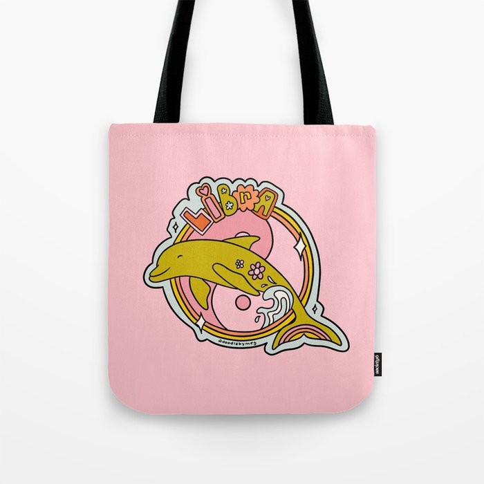 Libra Dolphin Tote Bag Gallery Image 1