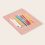 Colorful Ski Illustration and Pattern no 2 Notebook Gallery Image 2