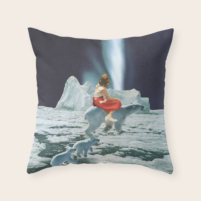 Polar Lights Throw Pillow Gallery Image 6