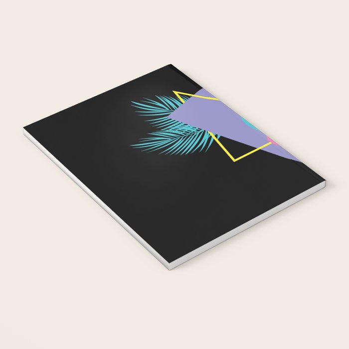 Memphis pattern 48 - 80s / 90s Retro / Palm Tree Notebook Gallery Image 3
