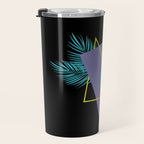 Memphis pattern 48 - 80s / 90s Retro / Palm Tree Travel Mug Gallery Image 3