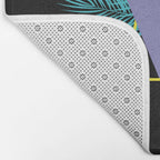 Memphis pattern 48 - 80s / 90s Retro / Palm Tree Bath Mat Gallery Image 2