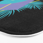 Memphis pattern 48 - 80s / 90s Retro / Palm Tree Bath Mat Gallery Image 3