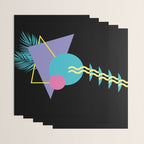Memphis pattern 48 - 80s / 90s Retro / Palm Tree Wrapping Paper Gallery Image 3