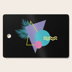 Memphis pattern 48 - 80s / 90s Retro / Palm Tree Cutting Board Gallery Image 1