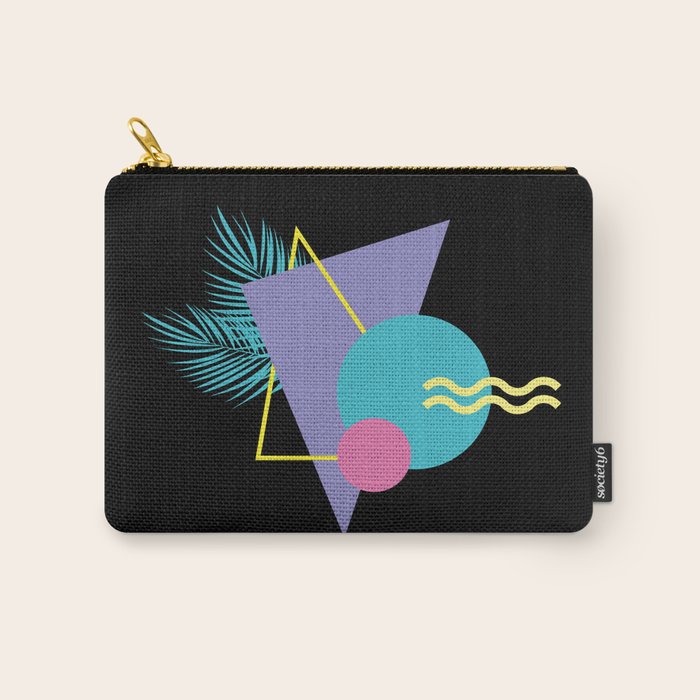 Memphis pattern 48 - 80s / 90s Retro / Palm Tree Carry All Pouch Gallery Image 1