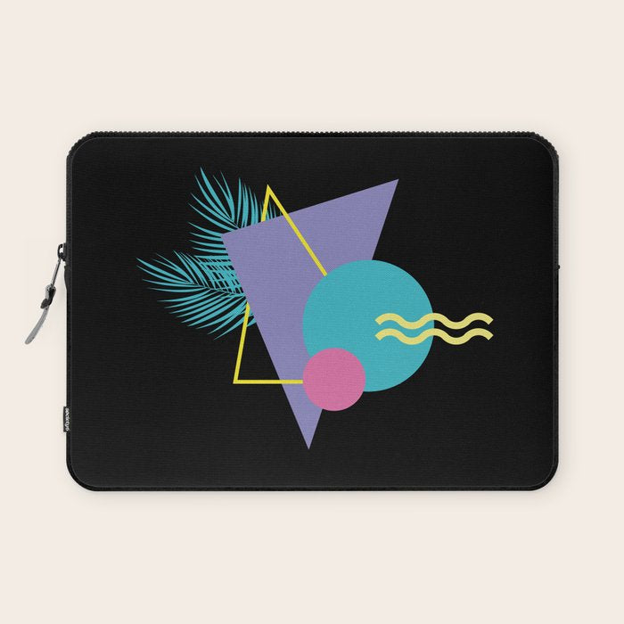 Memphis pattern 48 - 80s / 90s Retro / Palm Tree Laptop Sleeve Gallery Image 1