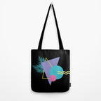 Memphis pattern 48 - 80s / 90s Retro / Palm Tree Tote Bag Gallery Image 2