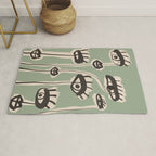 Abstract line art eyes 7 Rug Gallery Image 1