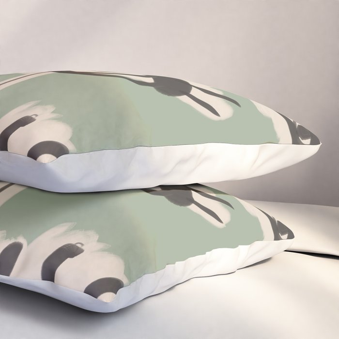 Abstract line art eyes 7 Pillow Sham Gallery Image 3