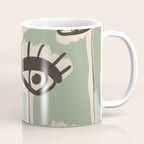 Abstract line art eyes 7 Coffee Mug Gallery Image 1