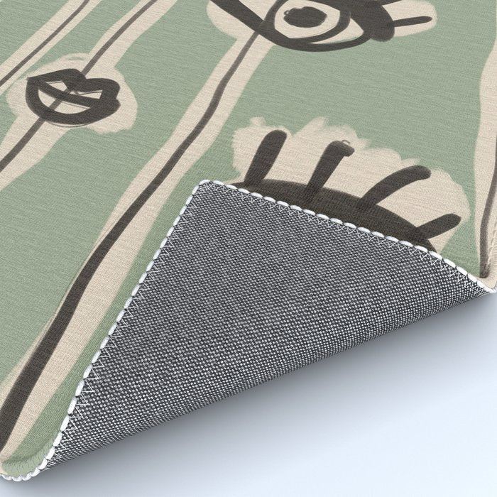 Abstract line art eyes 7 Rug Gallery Image 4