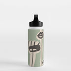Abstract line art eyes 7 Water Bottle Gallery Image 3