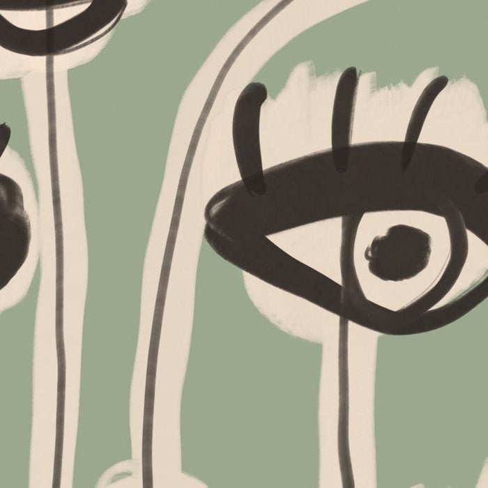 Abstract line art eyes 7 Coffee Mug Gallery Image 2