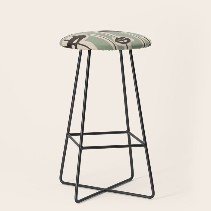Abstract line art eyes 7 Stool Gallery Image 1