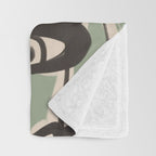 Abstract line art eyes 7 Throw Blanket Gallery Image 3