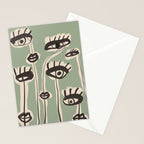 Abstract line art eyes 7 Stationery Card Gallery Image 2