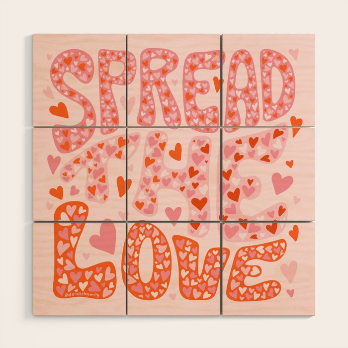 Spread the Love Wood Wall Art Gallery Image 1