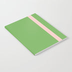 Double Stripe Minimal Lime Green and Pink Notebook Gallery Image 2
