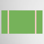 Double Stripe Minimal Lime Green and Pink Tablecloth Gallery Image 2