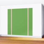 Double Stripe Minimal Lime Green and Pink Wall Mural Gallery Image 2