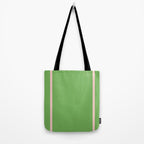 Double Stripe Minimal Lime Green and Pink Tote Bag Gallery Image 2