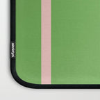 Double Stripe Minimal Lime Green and Pink Laptop Sleeve Gallery Image 3
