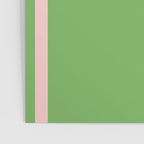 Double Stripe Minimal Lime Green and Pink Poster Gallery Image 3