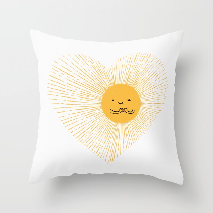You are the Sunshine of my heart Throw Pillow Gallery Image 1