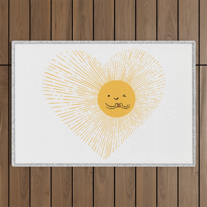 You are the Sunshine of my heart Outdoor Rug Gallery Image 1