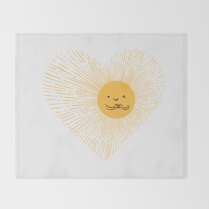 You are the Sunshine of my heart Throw Blanket Gallery Image 2