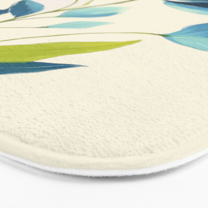 Azure Bloom Bath Mat Gallery Image 3