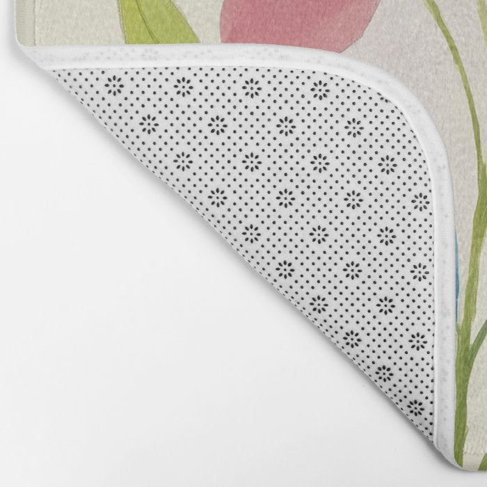 Azure Bloom Bath Mat Gallery Image 2