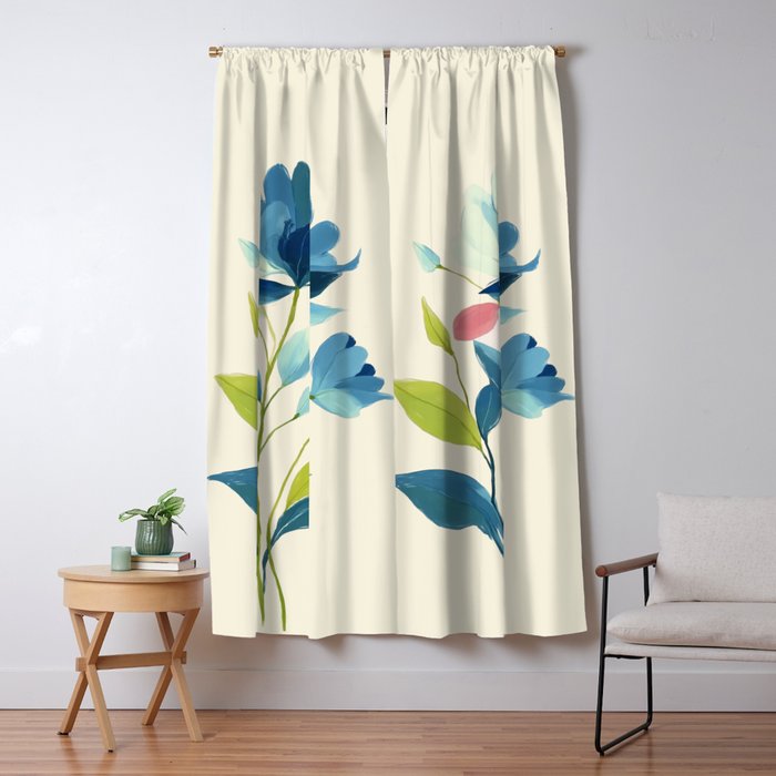 Azure Bloom Window Curtain Gallery Image 5