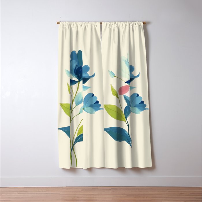 Azure Bloom Window Curtain Gallery Image 3