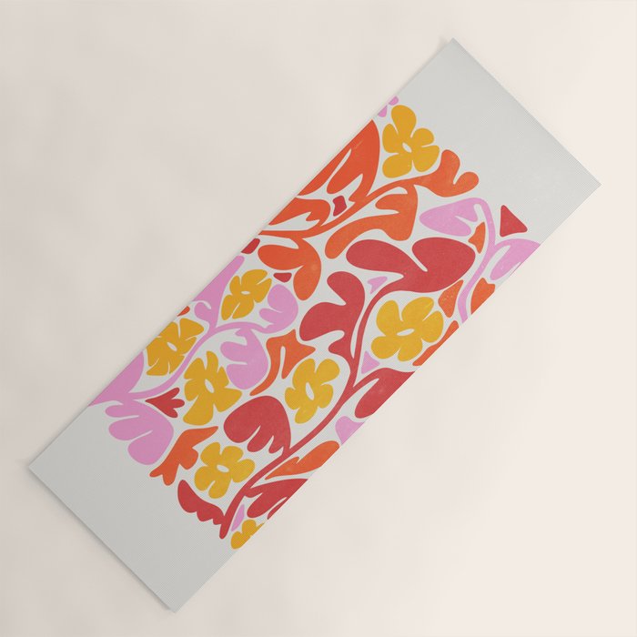 Retro Garden Yoga Mat Gallery Image 1