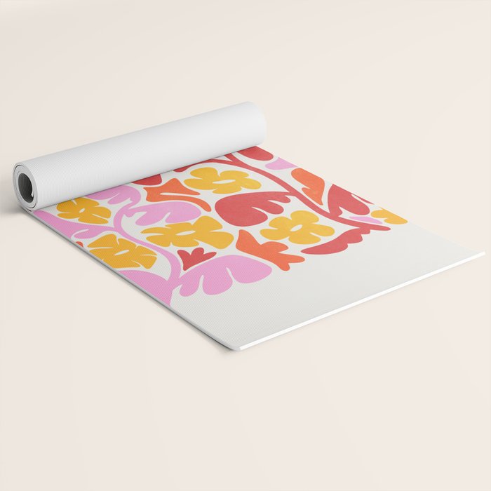 Retro Garden Yoga Mat Gallery Image 2