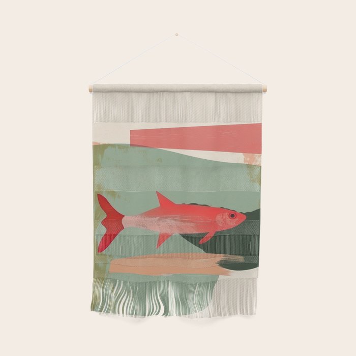 Red Fish Abstract Wall Hanging Gallery Image 1