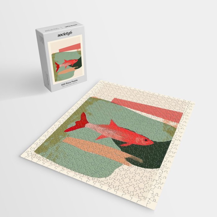 Red Fish Abstract Jigsaw Puzzle Gallery Image 2