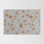 Four-leaf Flower Pattern / Grey & Brown Rug Gallery Image 2