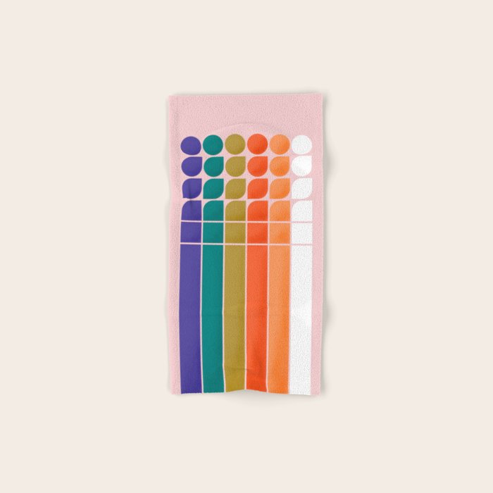 Colorful Changing Shapes Bath Towel Gallery Image 1